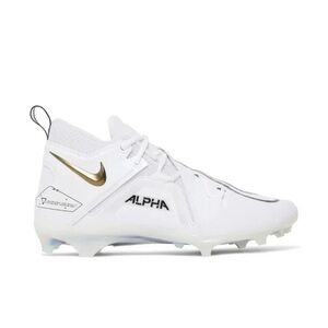 Size 9 New Nike Men's Alpha Menace Pro 3 Mid Football Cleats White NO LID BOX